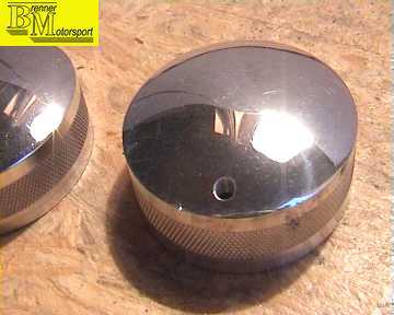 Alu-Drehschalteraufsätze, dreiteiliges Set
