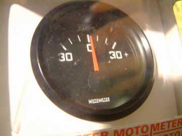 Motometer Ampere-Anzeige D52mm von -30 A bis +30 A