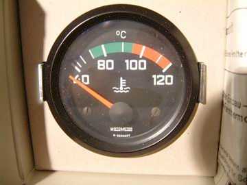 Motometer Khlwassertemperatur-Anzeige D52mm von 40C bis 120C Variante 3