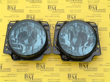 Schwarze Klarglasscheinwerfer passend für VW Golf 2 (1 Paar)!