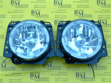 Klarglasscheinwerfer Angel Eyes für VW Golf 2