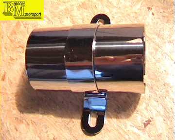 Verchromte Zündspulenhülle + Halter
