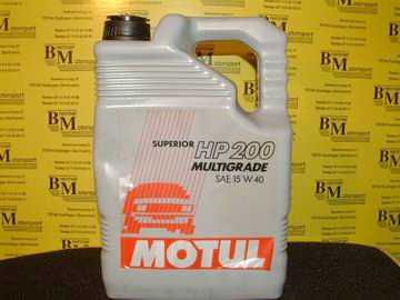 5 Liter Motul-Motorl HP200 Multigrade 15W40 (1Liter= Euro3,99)