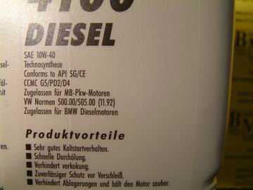 5 Liter Motul-Motorl 4100 Diesel 10W40 (1Liter= Euro5,75)